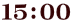 １５：００